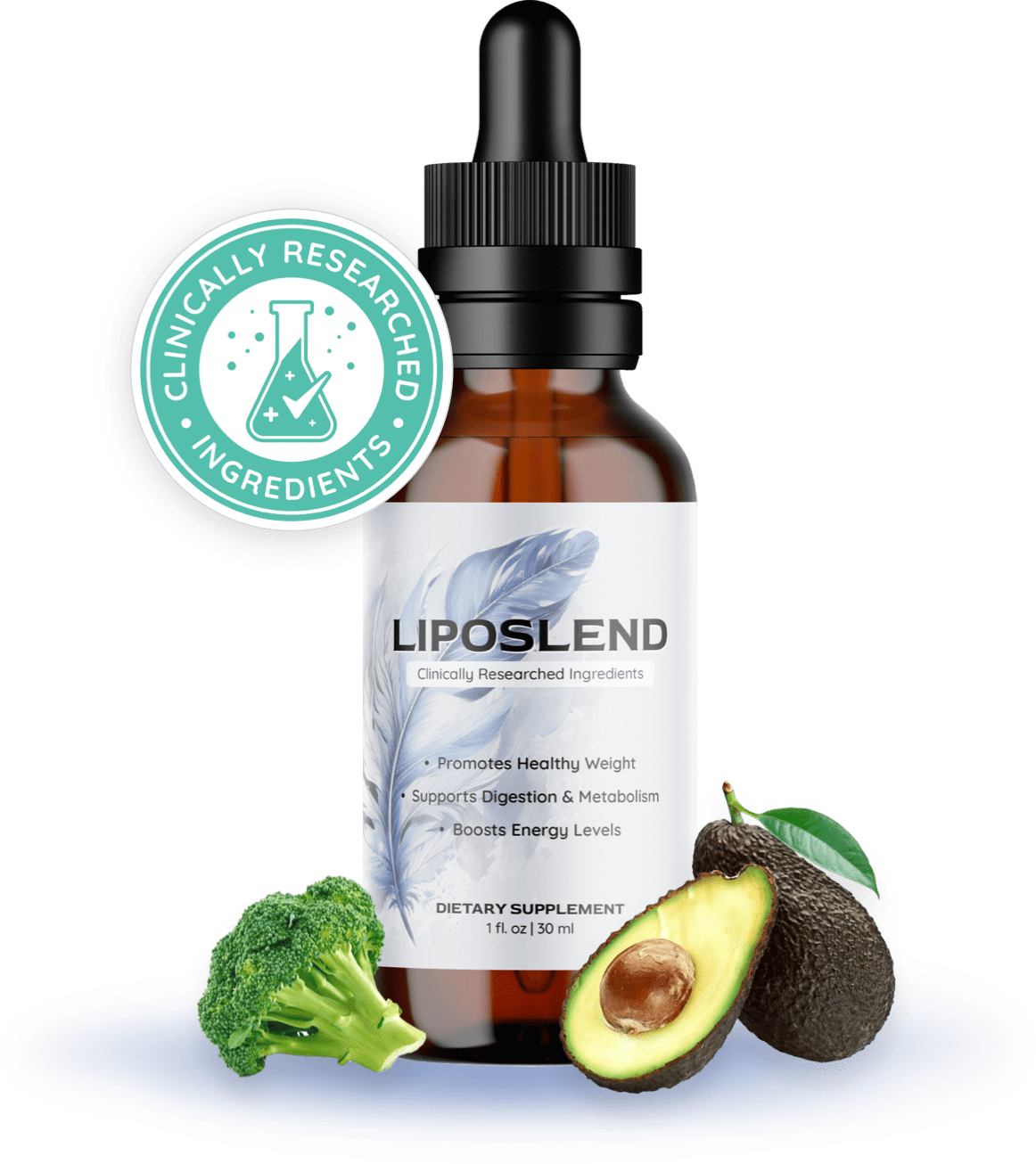 LipoSlend liquid drops bottle